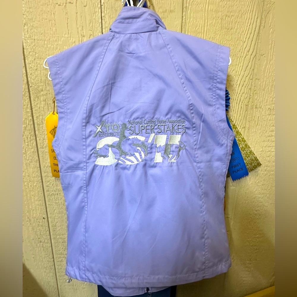 North end Techno Lite Lavender Ladies Size Small custom embroidered vest